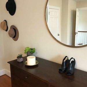 SOLD Audrey Brooke open toed heels size 6.5